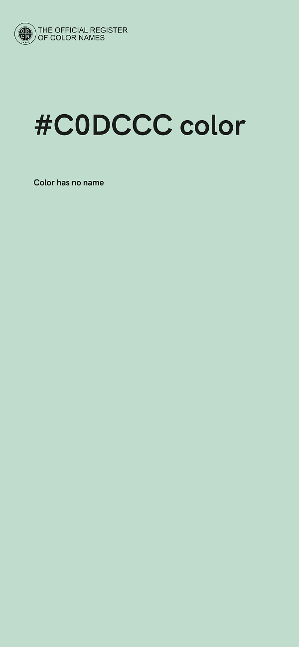 #C0DCCC color image