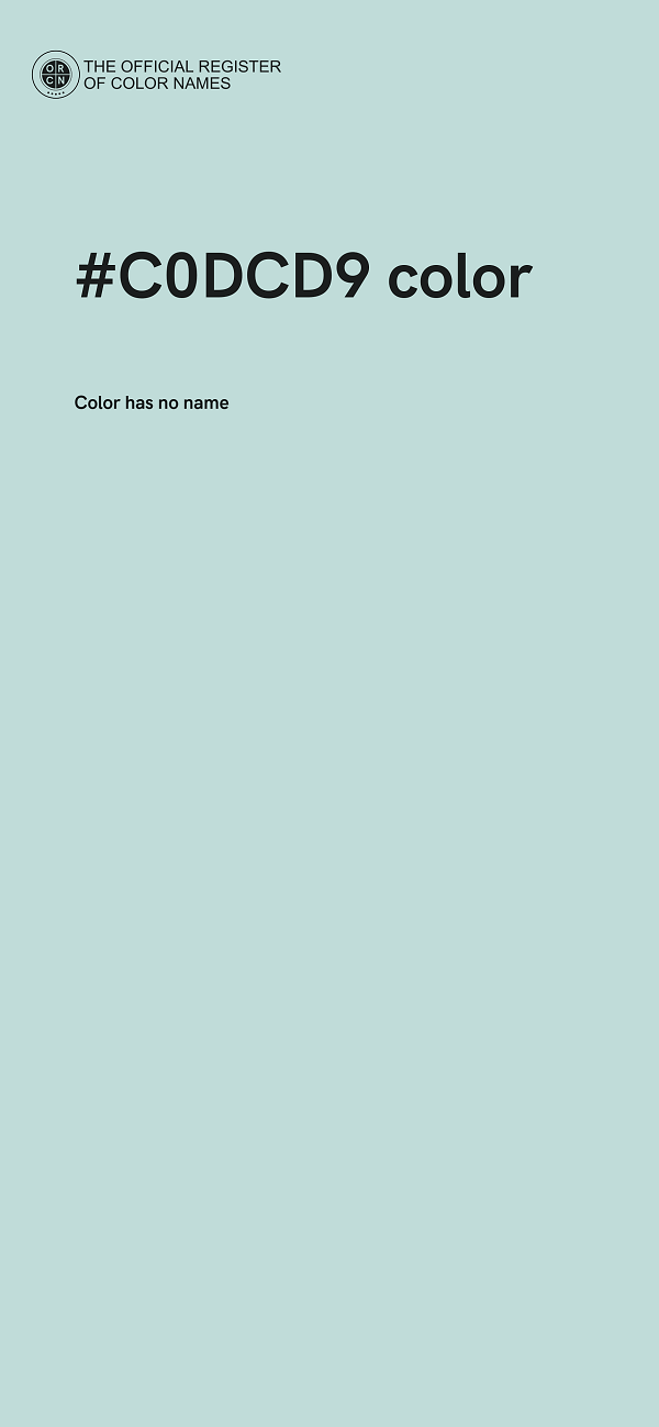 #C0DCD9 color image