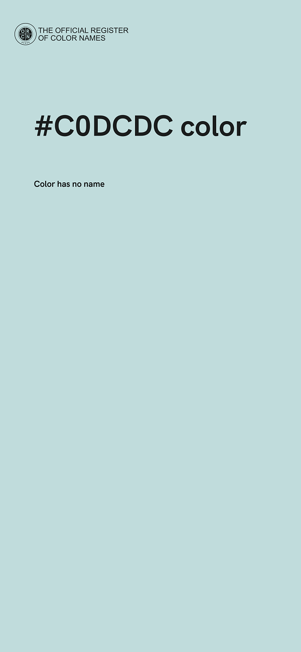 #C0DCDC color image