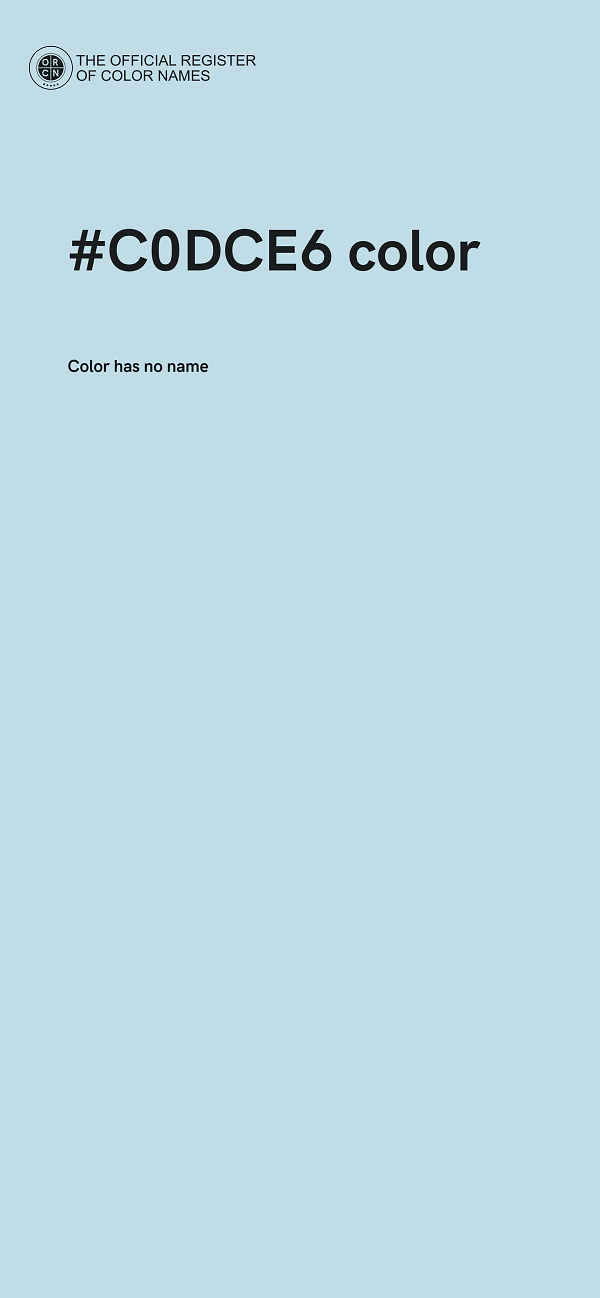 #C0DCE6 color image