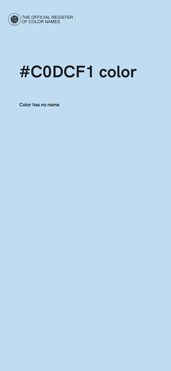 #C0DCF1 color image