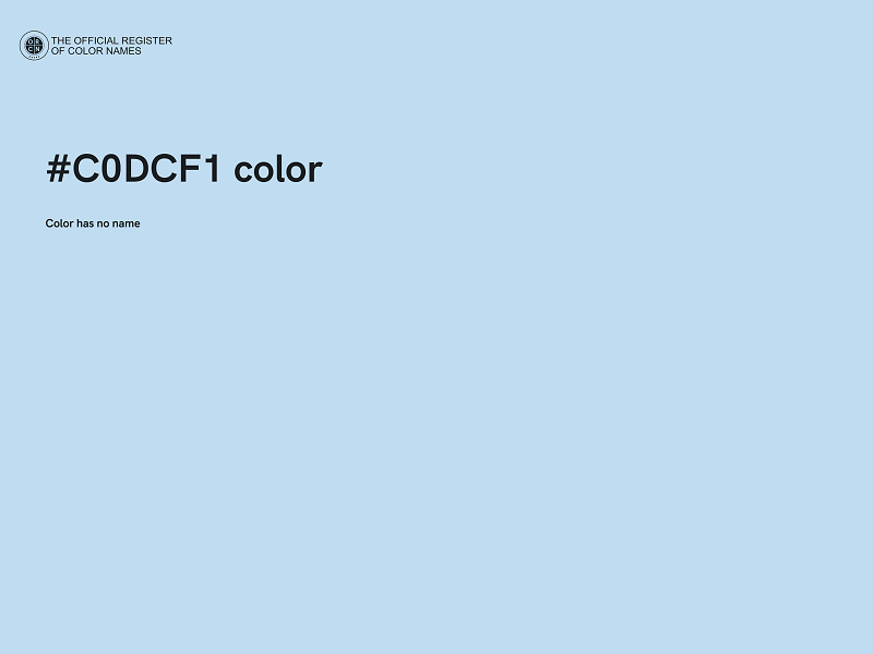 #C0DCF1 color image
