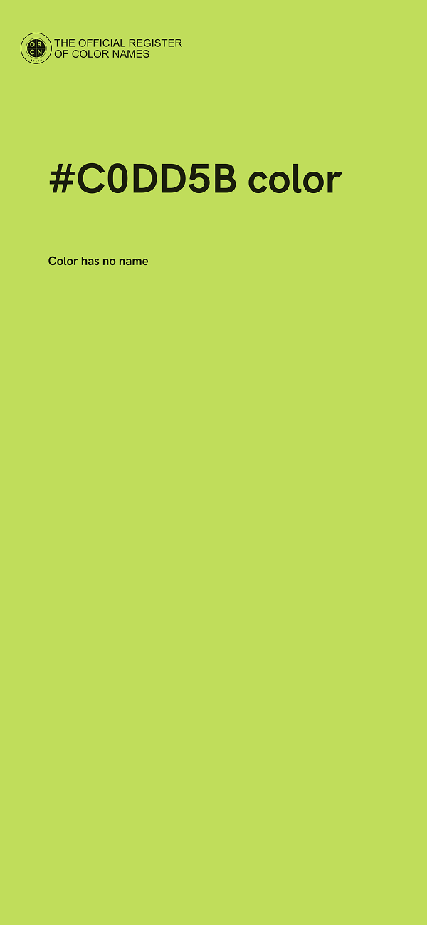 #C0DD5B color image