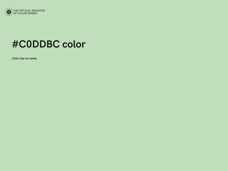 #C0DDBC color image