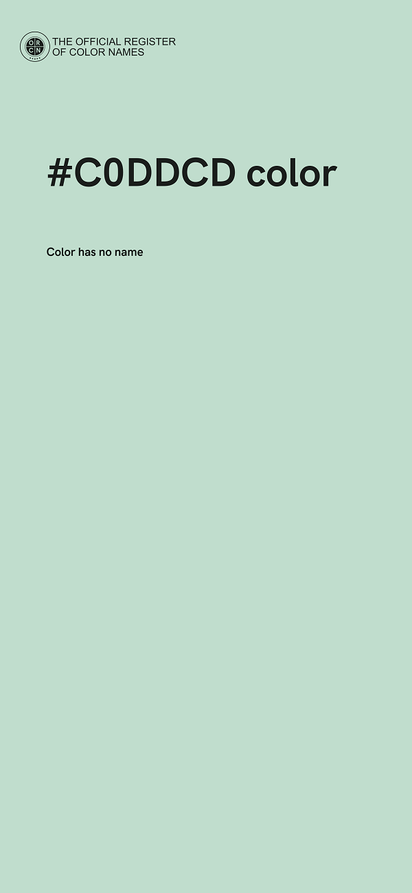 #C0DDCD color image
