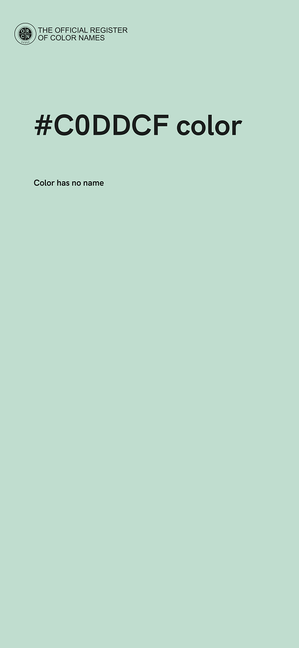 #C0DDCF color image