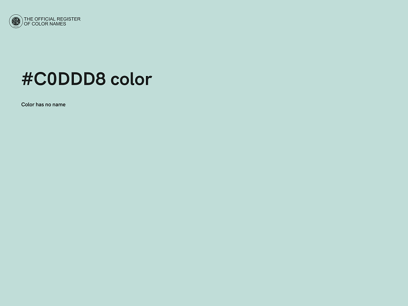 #C0DDD8 color image