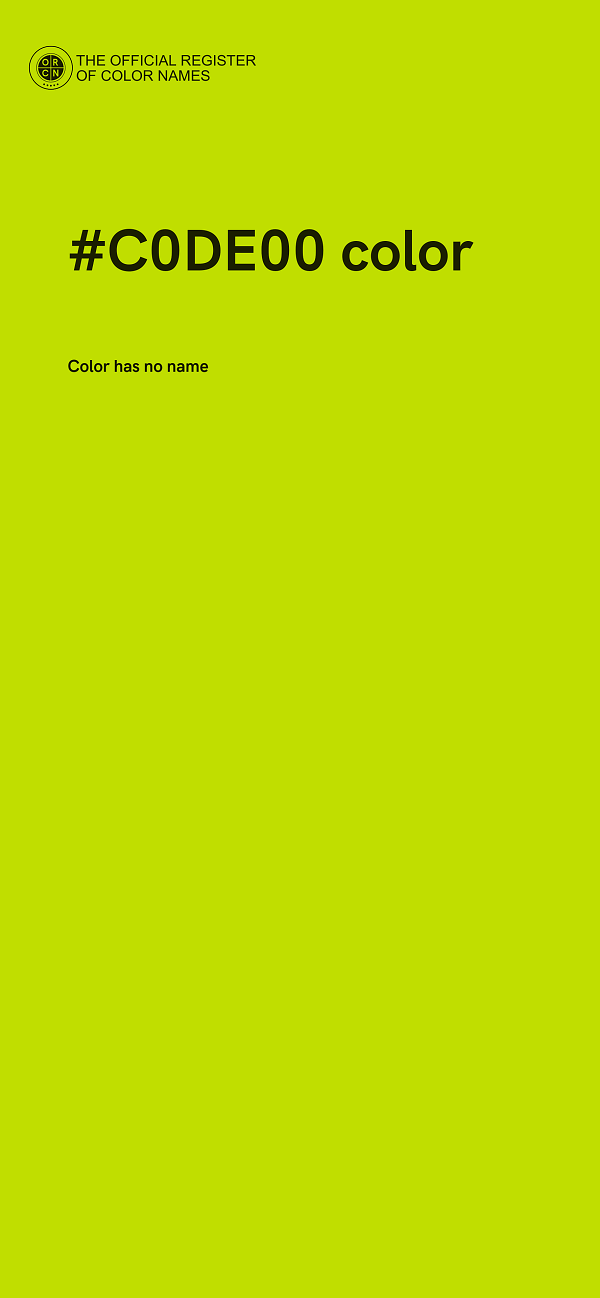 #C0DE00 color image
