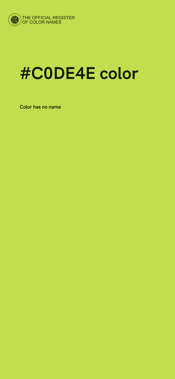 #C0DE4E color image