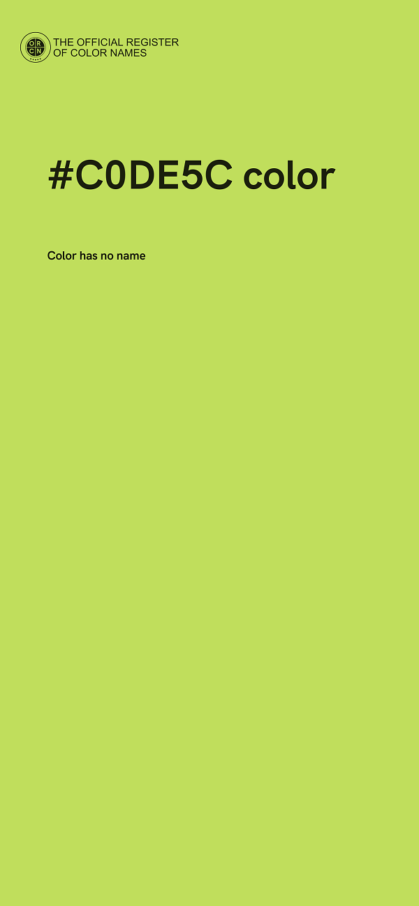 #C0DE5C color image