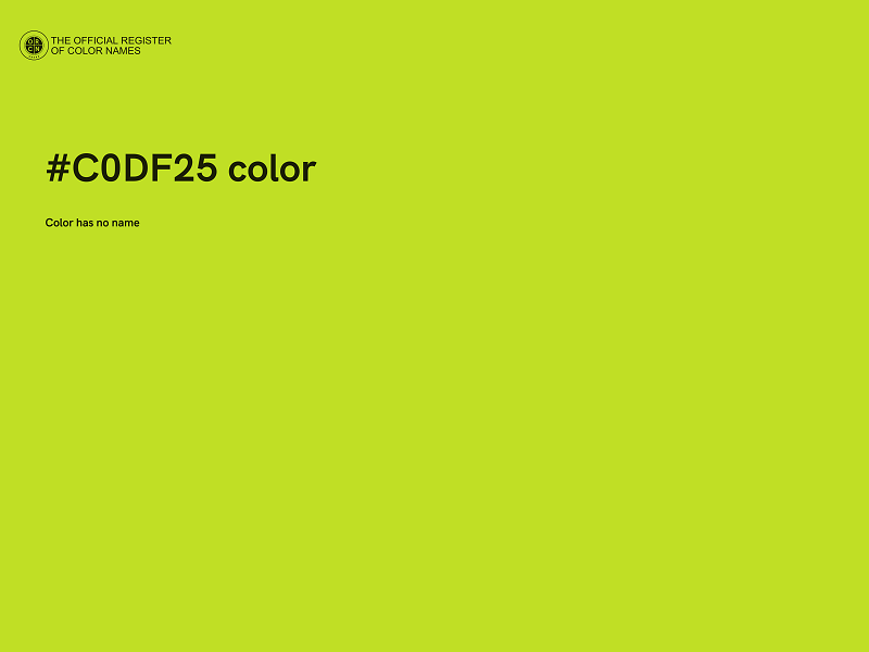 #C0DF25 color image