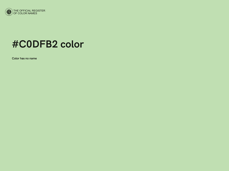 #C0DFB2 color image