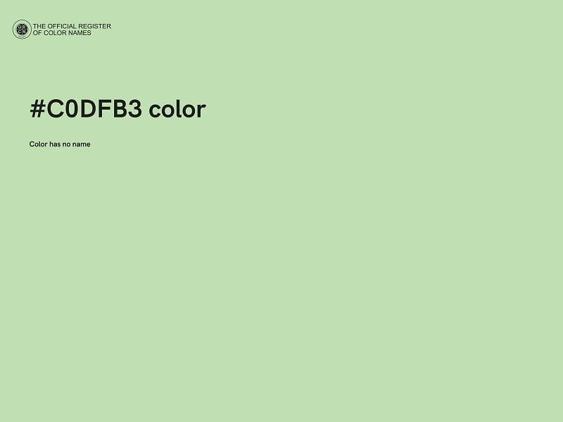 #C0DFB3 color image