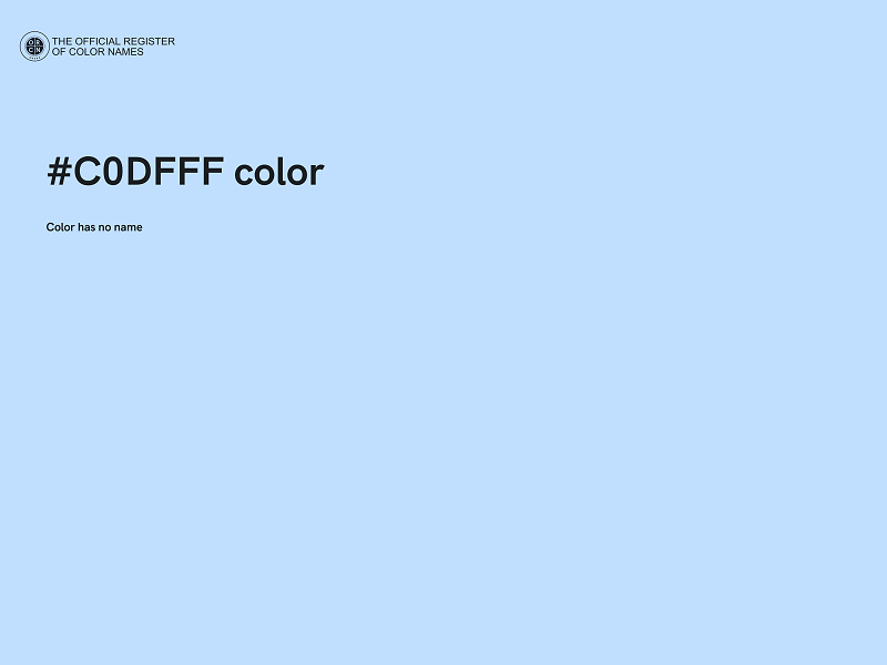 #C0DFFF color image