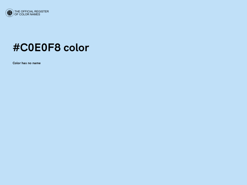 #C0E0F8 color image