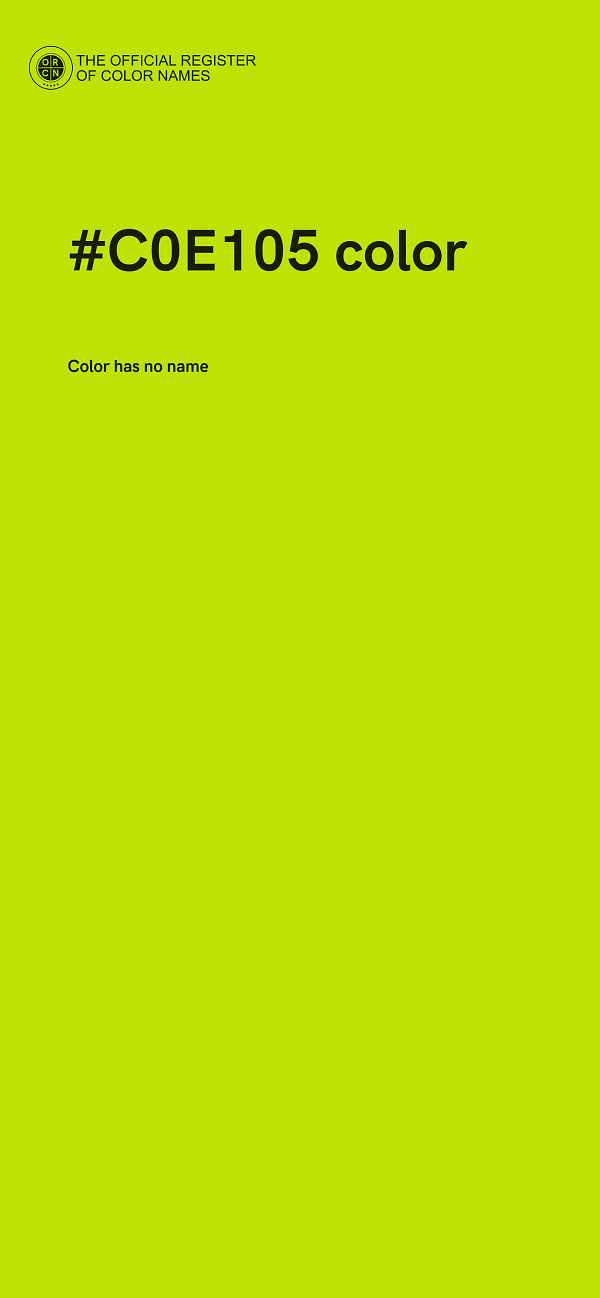 #C0E105 color image