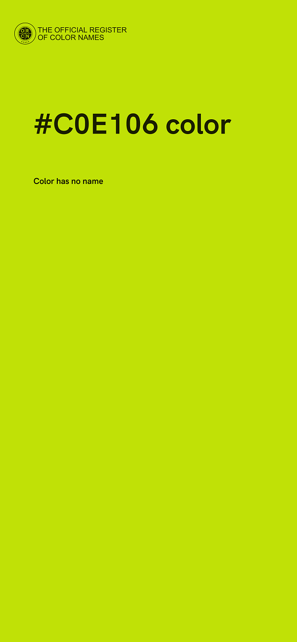 #C0E106 color image