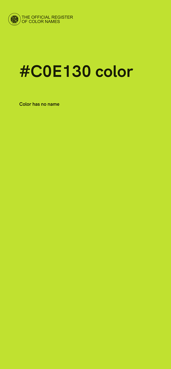#C0E130 color image