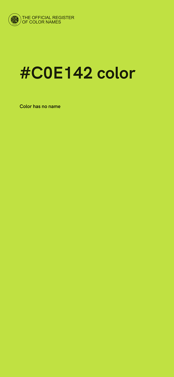 #C0E142 color image