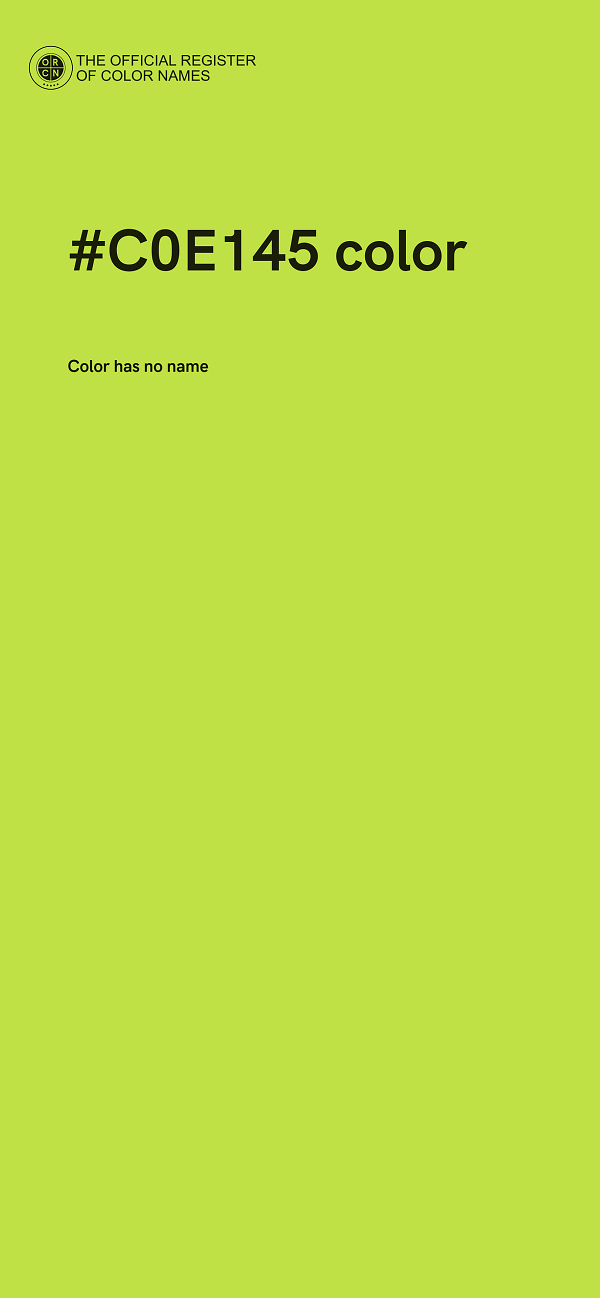 #C0E145 color image