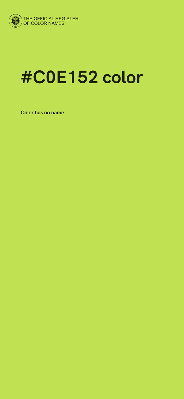 #C0E152 color image