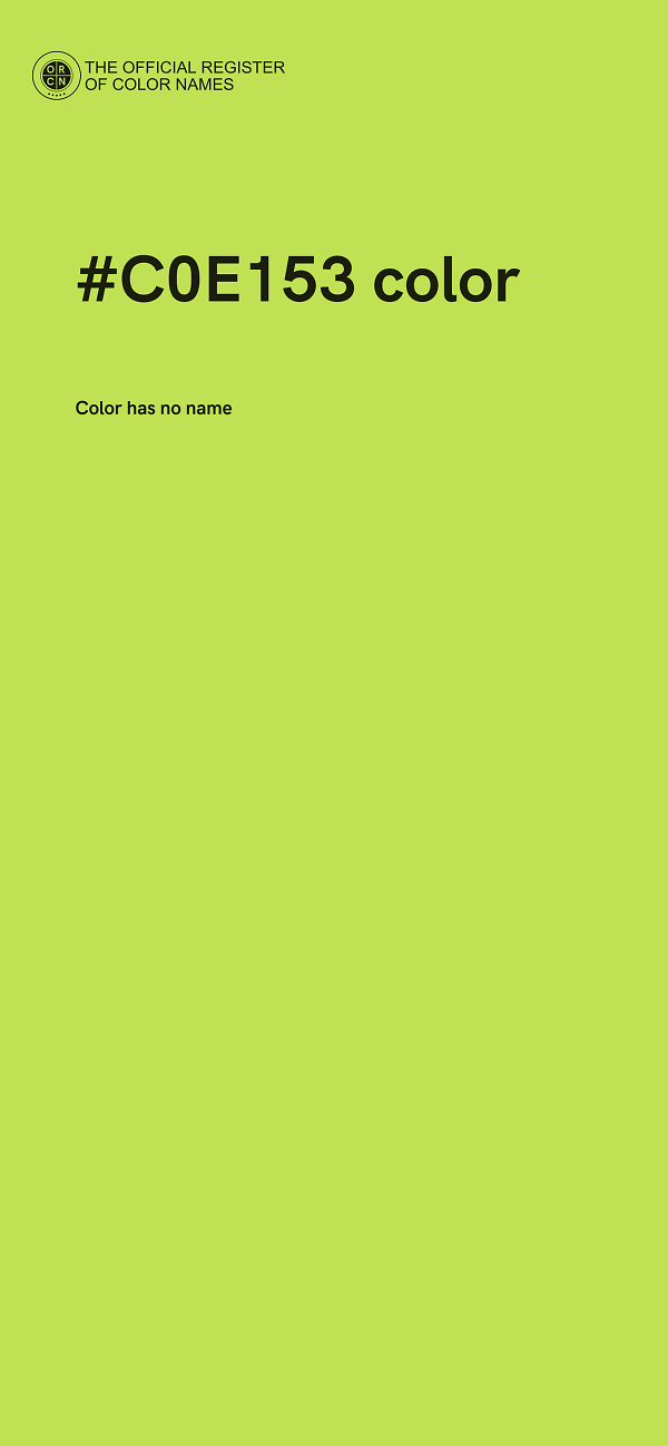 #C0E153 color image