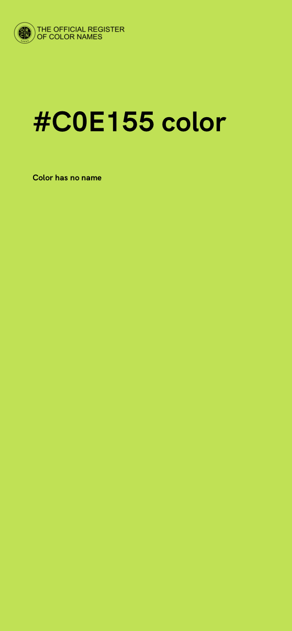 #C0E155 color image