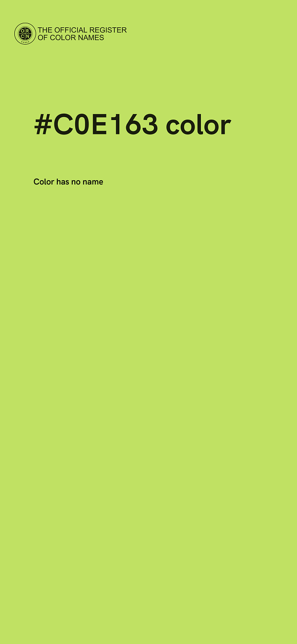#C0E163 color image