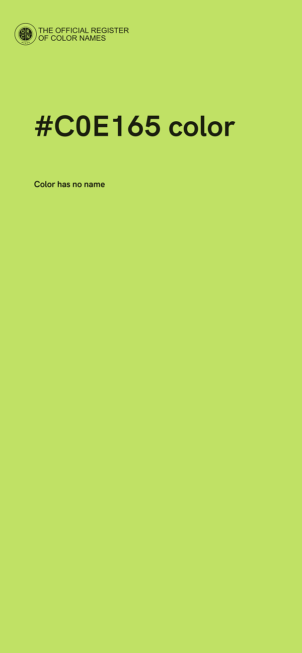 #C0E165 color image