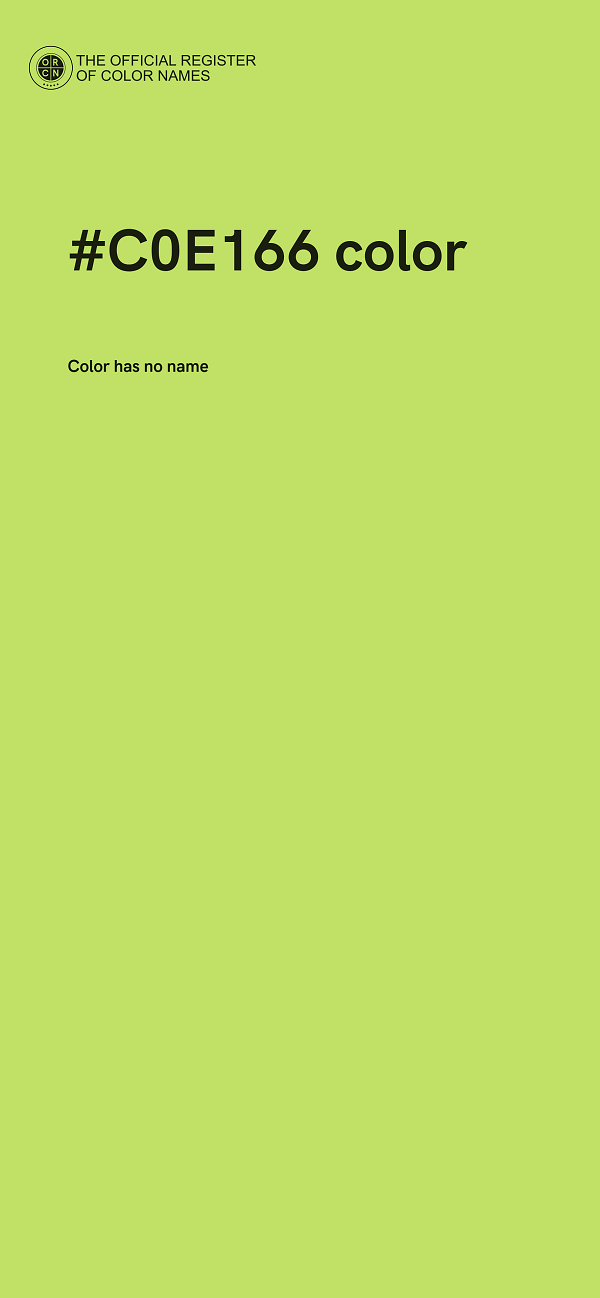 #C0E166 color image