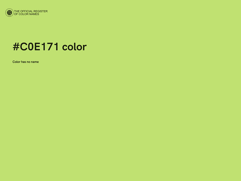 #C0E171 color image