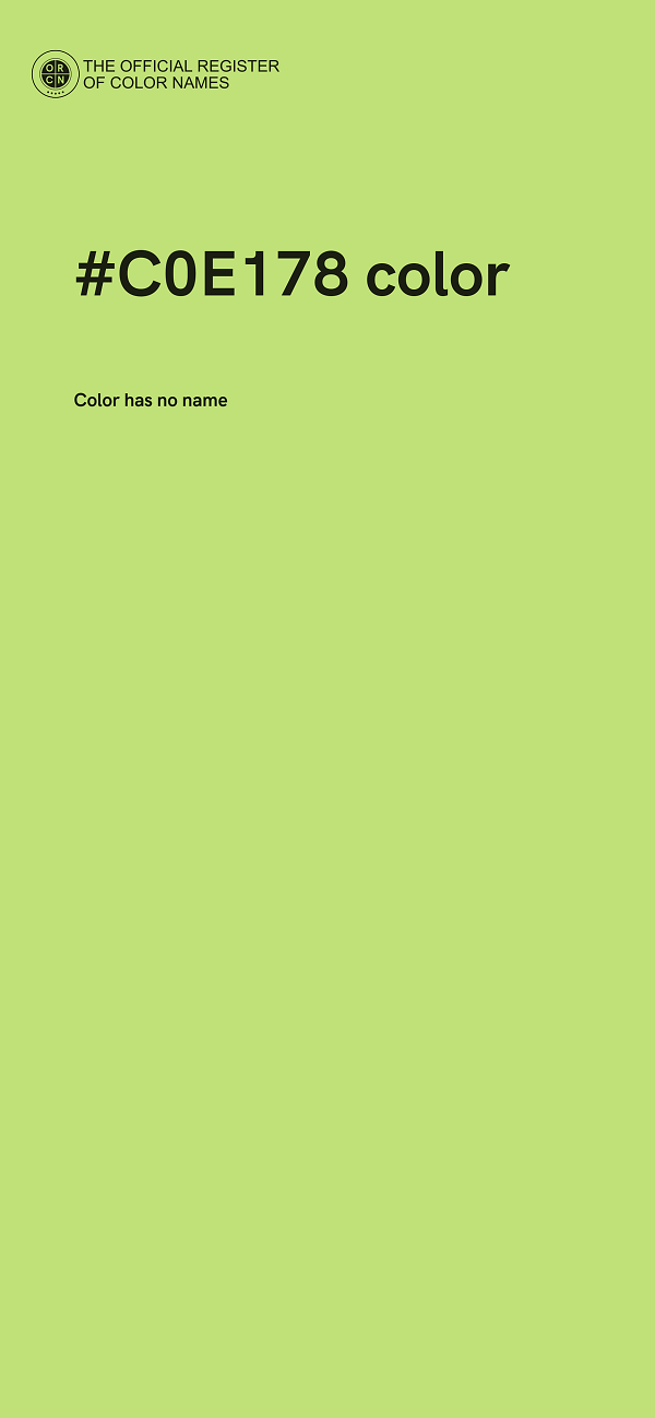 #C0E178 color image