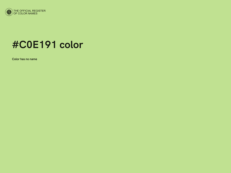 #C0E191 color image