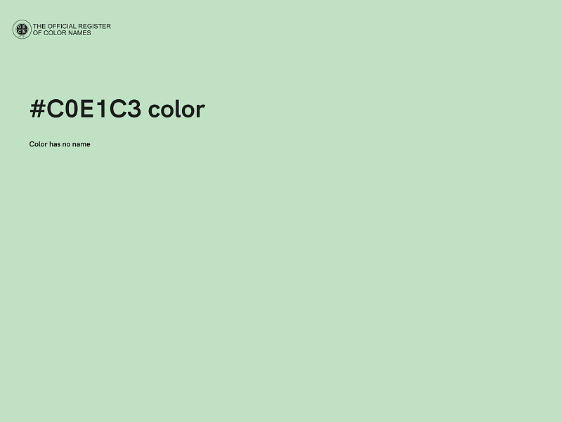 #C0E1C3 color image