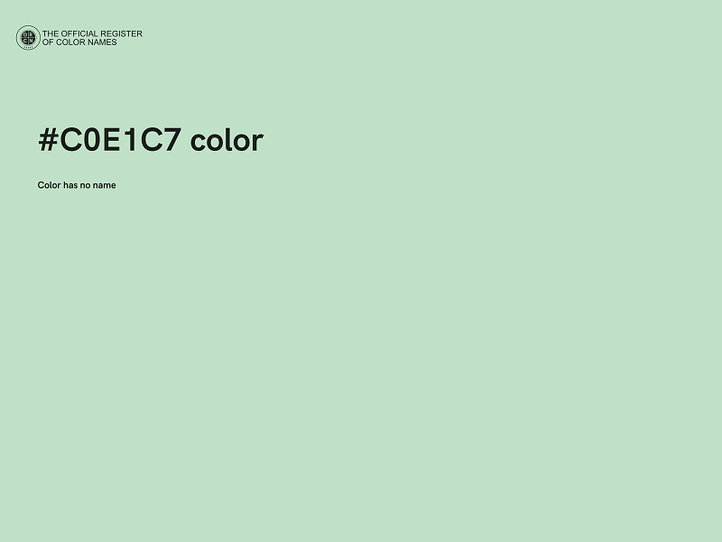 #C0E1C7 color image