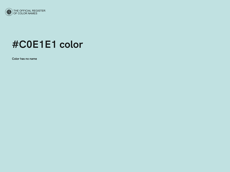 #C0E1E1 color image