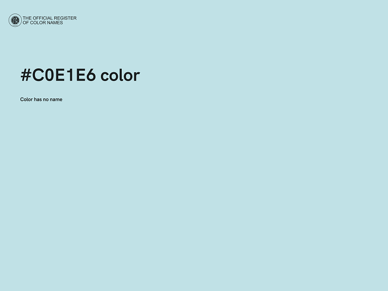 #C0E1E6 color image