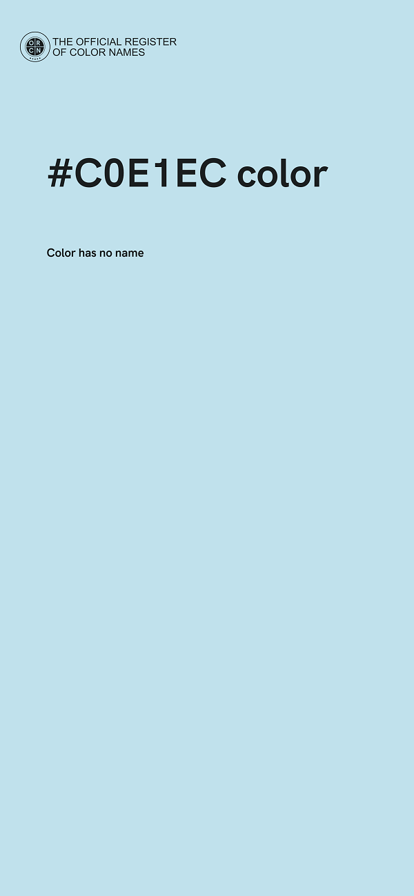 #C0E1EC color image