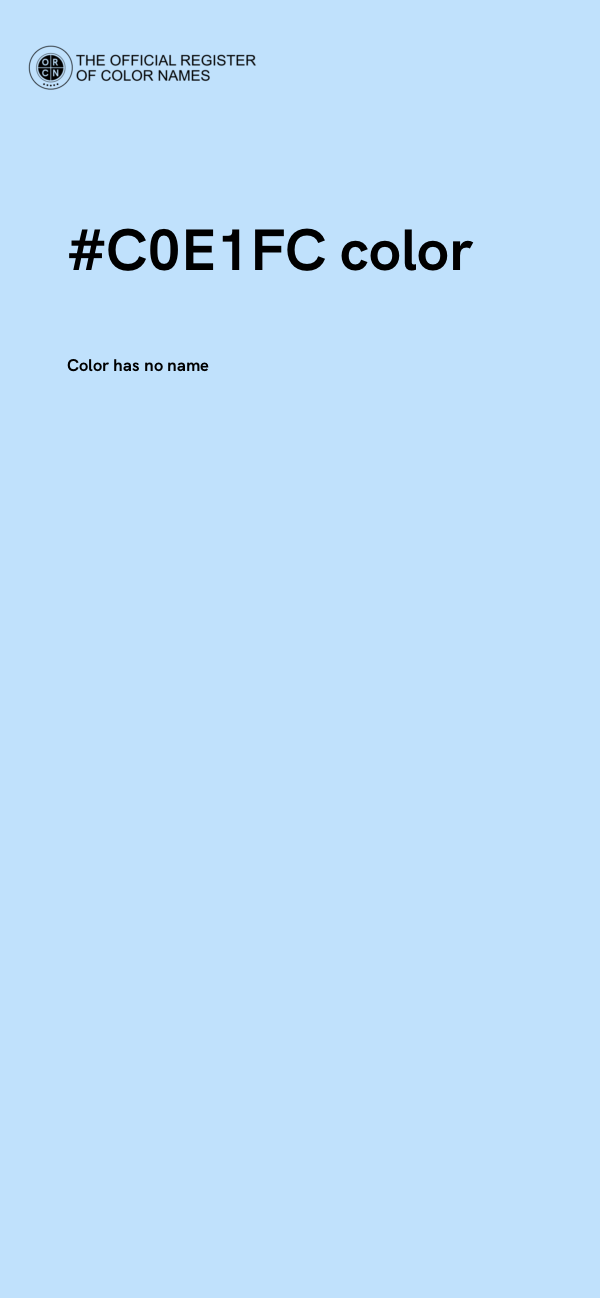 #C0E1FC color image