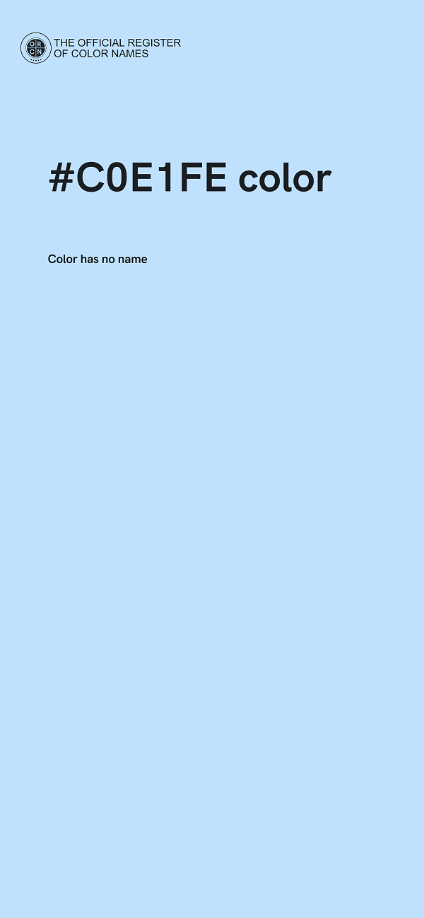#C0E1FE color image
