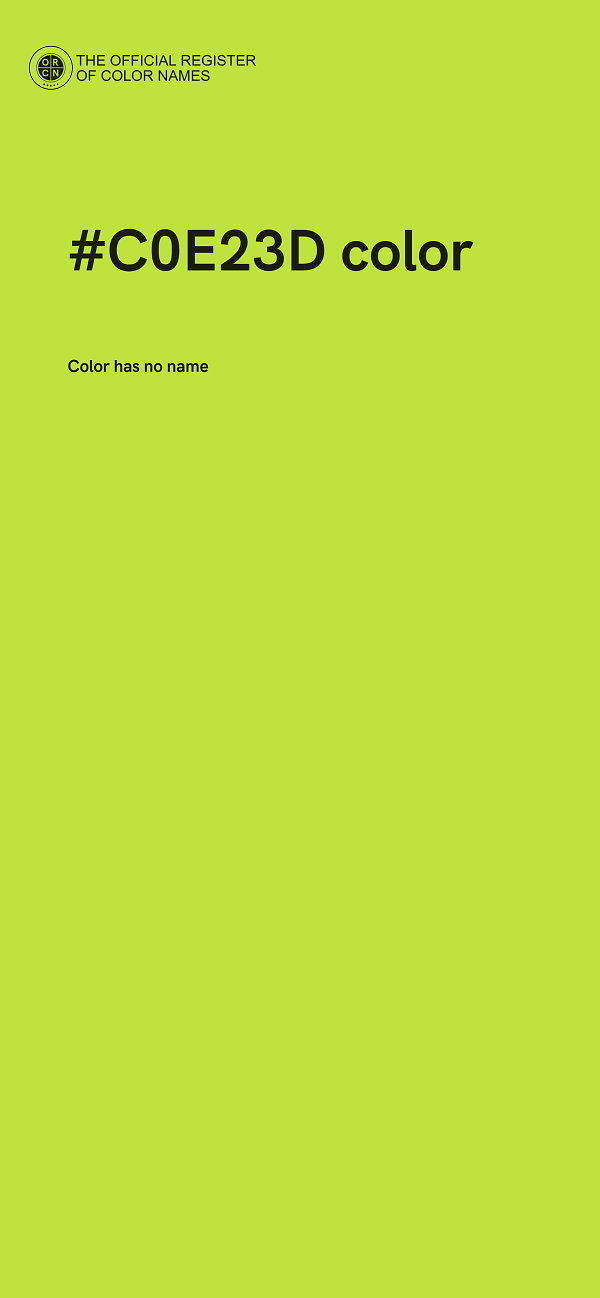 #C0E23D color image
