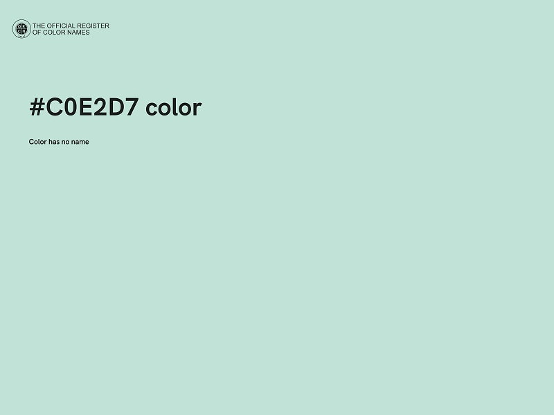 #C0E2D7 color image