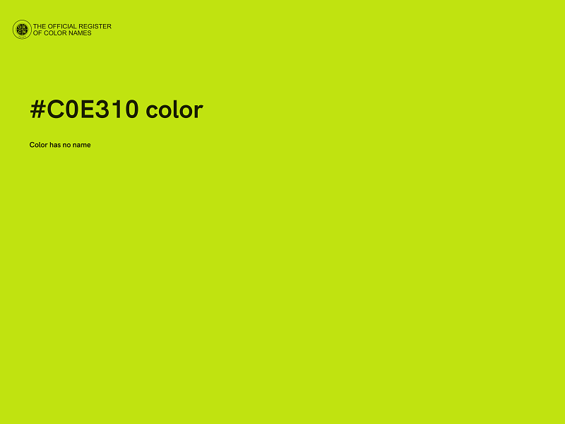 #C0E310 color image