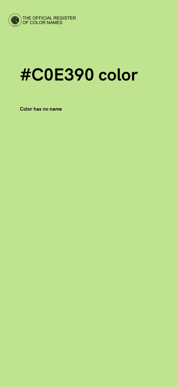 #C0E390 color image
