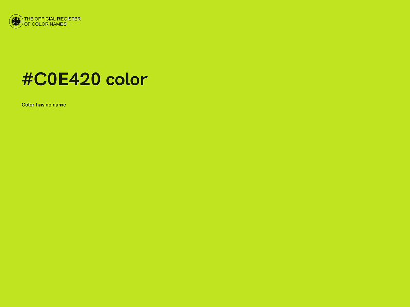 #C0E420 color image