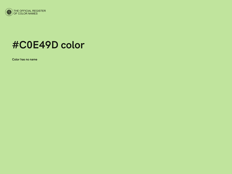 #C0E49D color image