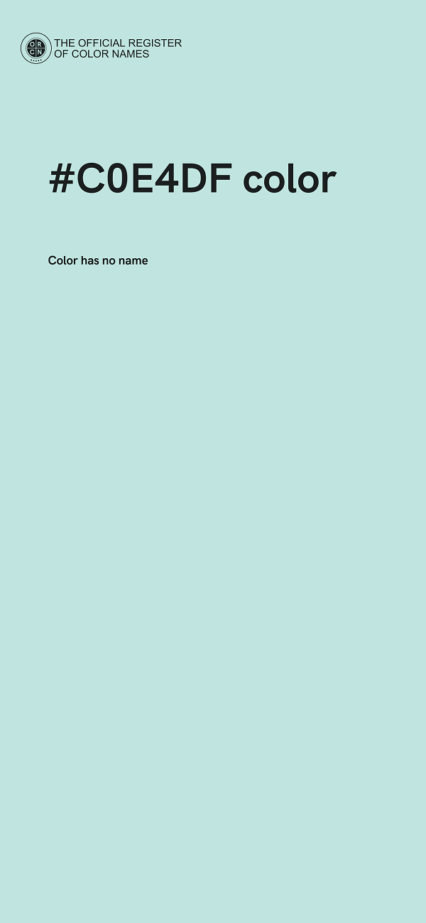 #C0E4DF color image