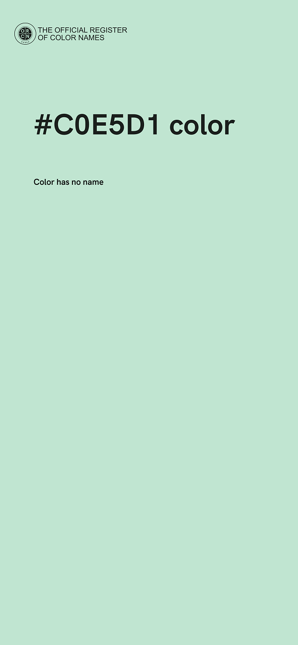 #C0E5D1 color image
