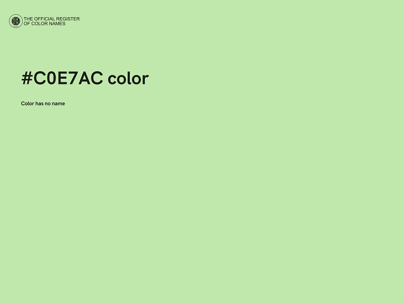 #C0E7AC color image