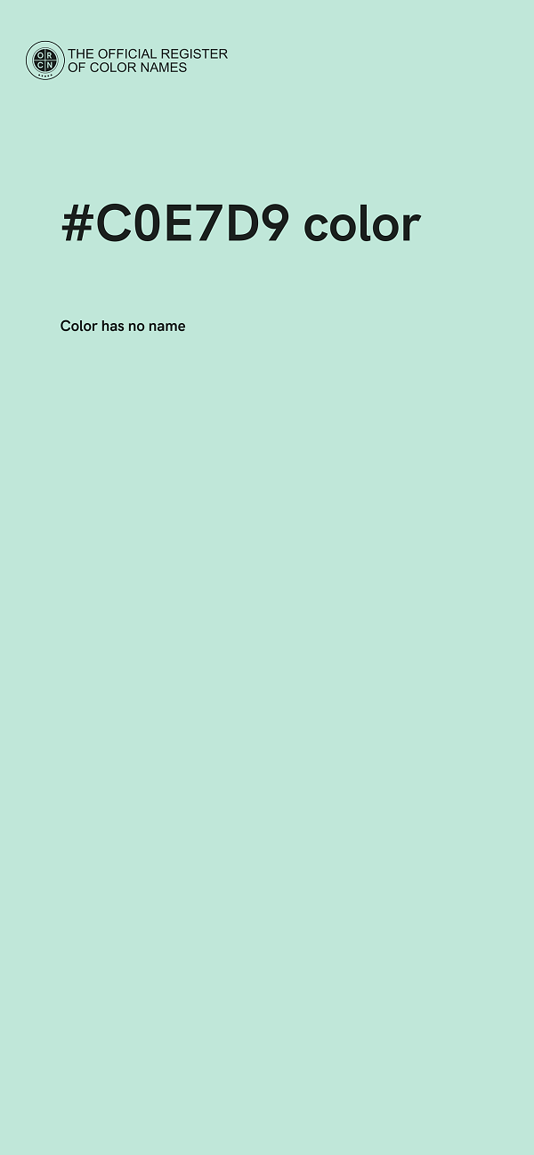 #C0E7D9 color image